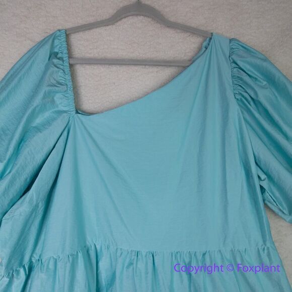 New! Eloquii Asymmetrical Neckline Trapeze Dress, size 28 - Picture 5 of 16